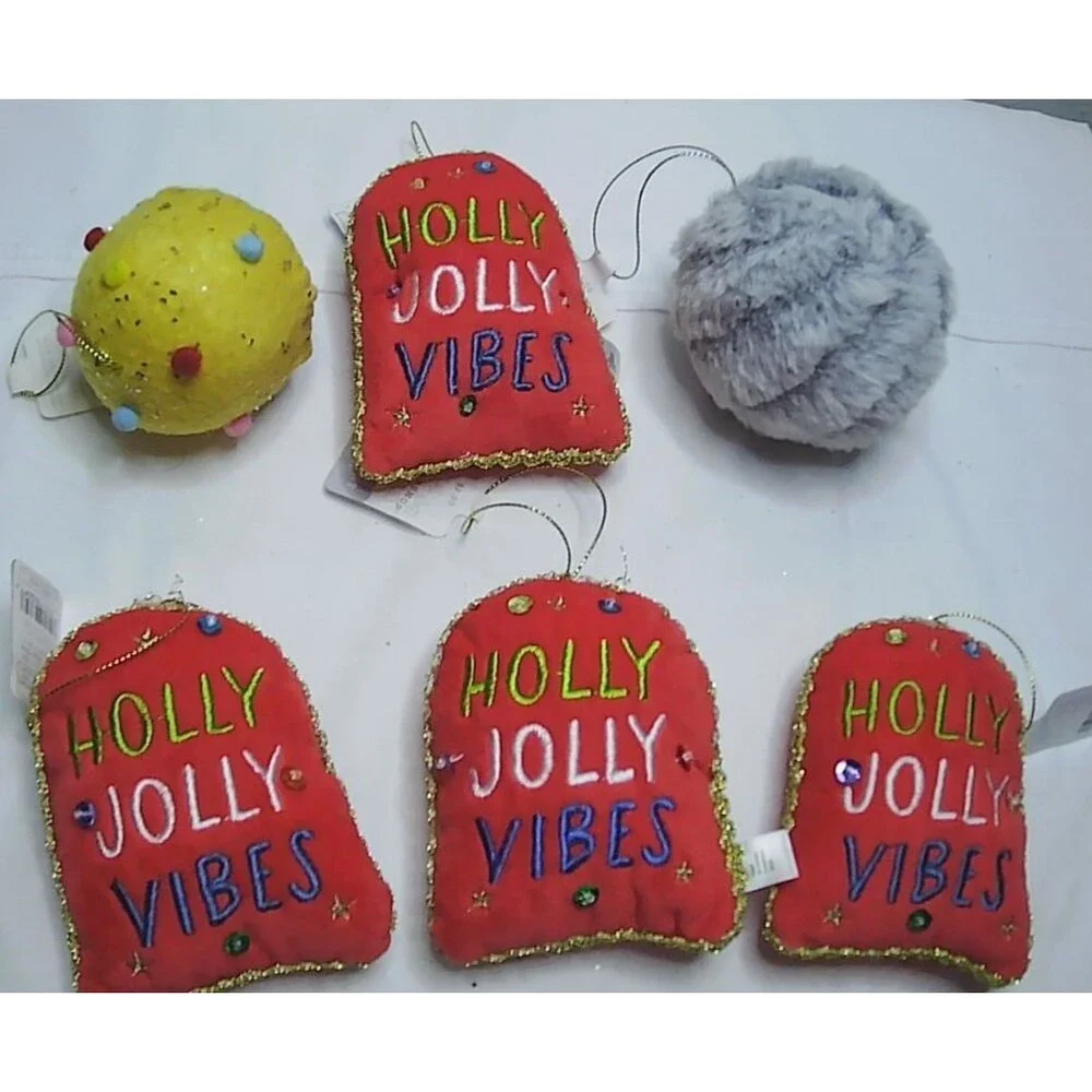 Target Wondershop Lot of 5 Christmas Ornaments NWT
